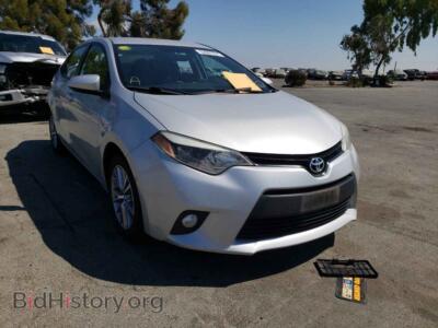 2014 Toyota COROLLA Corolla L, silver — VIN 5YFBURHEXEP106101, Copart
