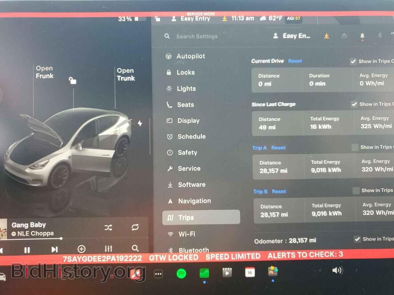 2023 TESLA MODEL Y - VIN: 7SAYGDEE2PA192222 - Фото 9