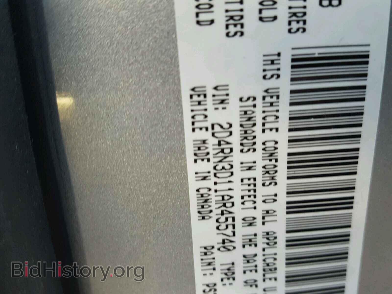 2010 DODGE GRAND CARA - VIN: 2D4RN3D11AR455740 - Фото 10
