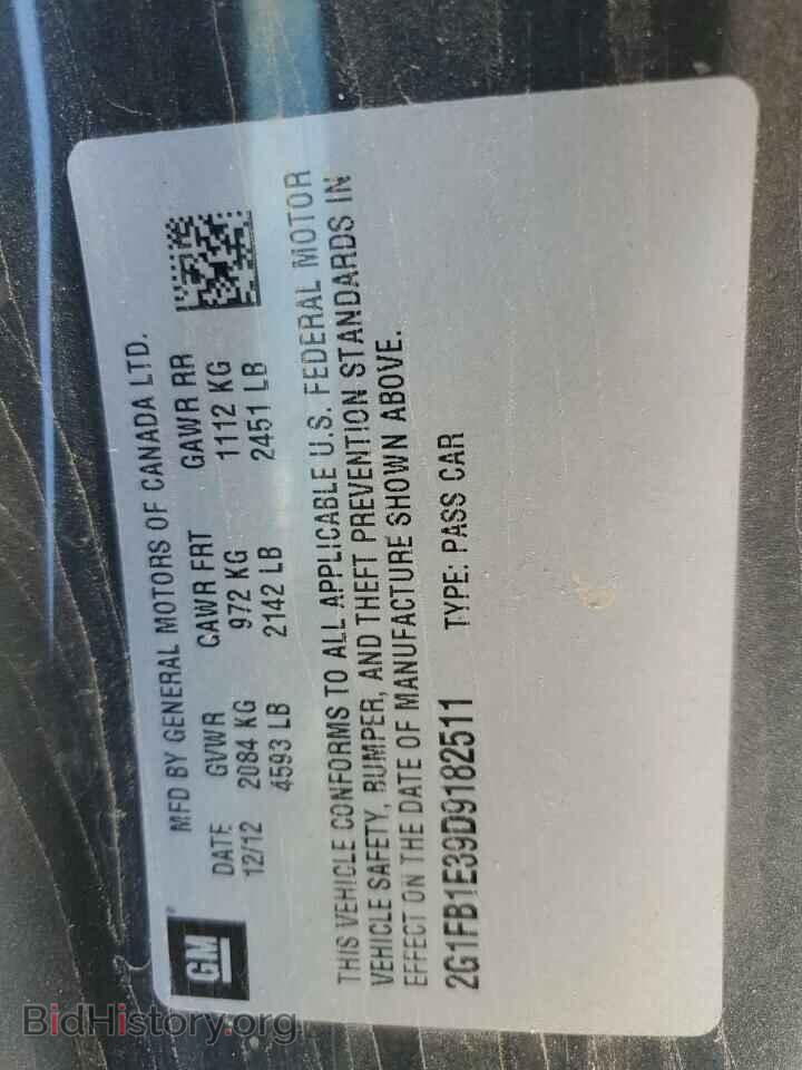 2013 CHEVROLET CAMARO - VIN: 2G1FB1E39D9182511 - Фото 12