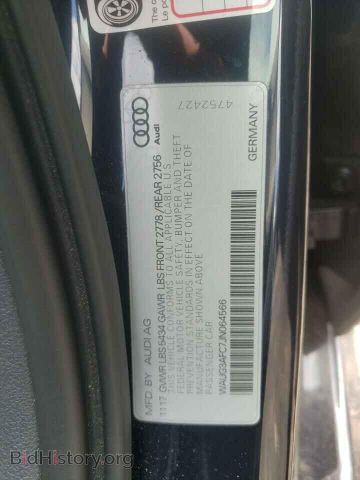 2018 AUDI A6 - VIN: WAUG3AFC7JN064566 - Фото 10
