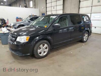 2013 Dodge CARAVAN SE, black — VIN 2C4RDGBGXDR634507, Copart