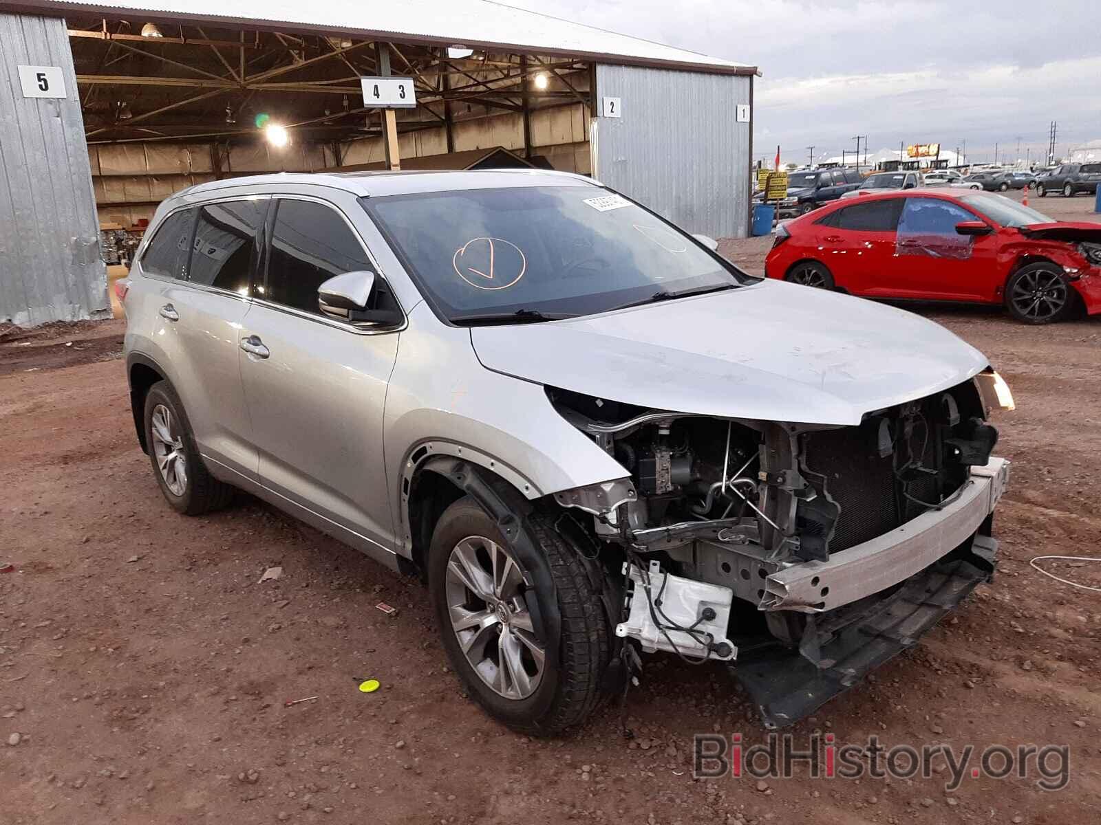 Photo 5TDKKRFH2FS119324 - TOYOTA HIGHLANDER 2015