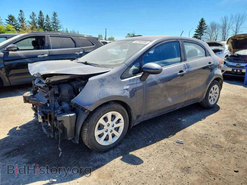 2013 Kia RIO LX (VIN KNADM5A32D6846951) — фото 1 из 13, Copart, повреждение: передняя часть