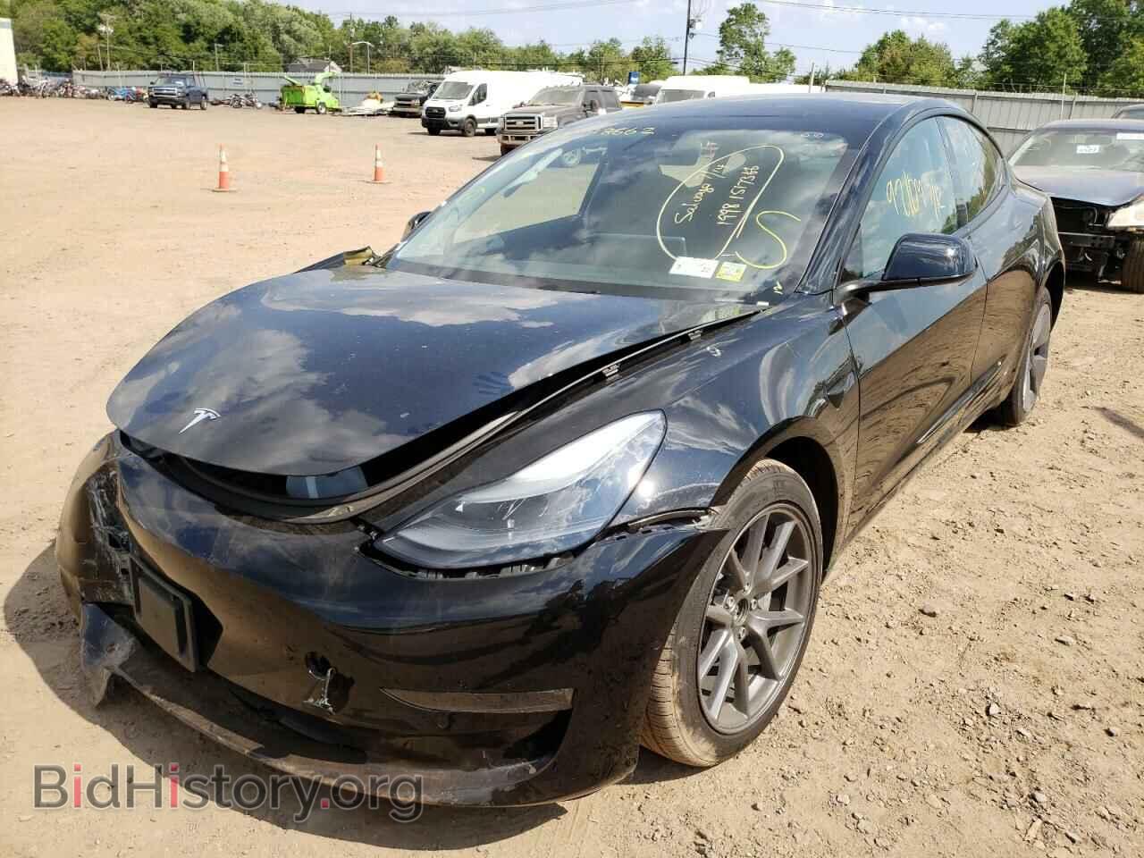 2022 TESLA MODEL 3 - VIN: 5YJ3E1EB8NF186927 - Фото 2