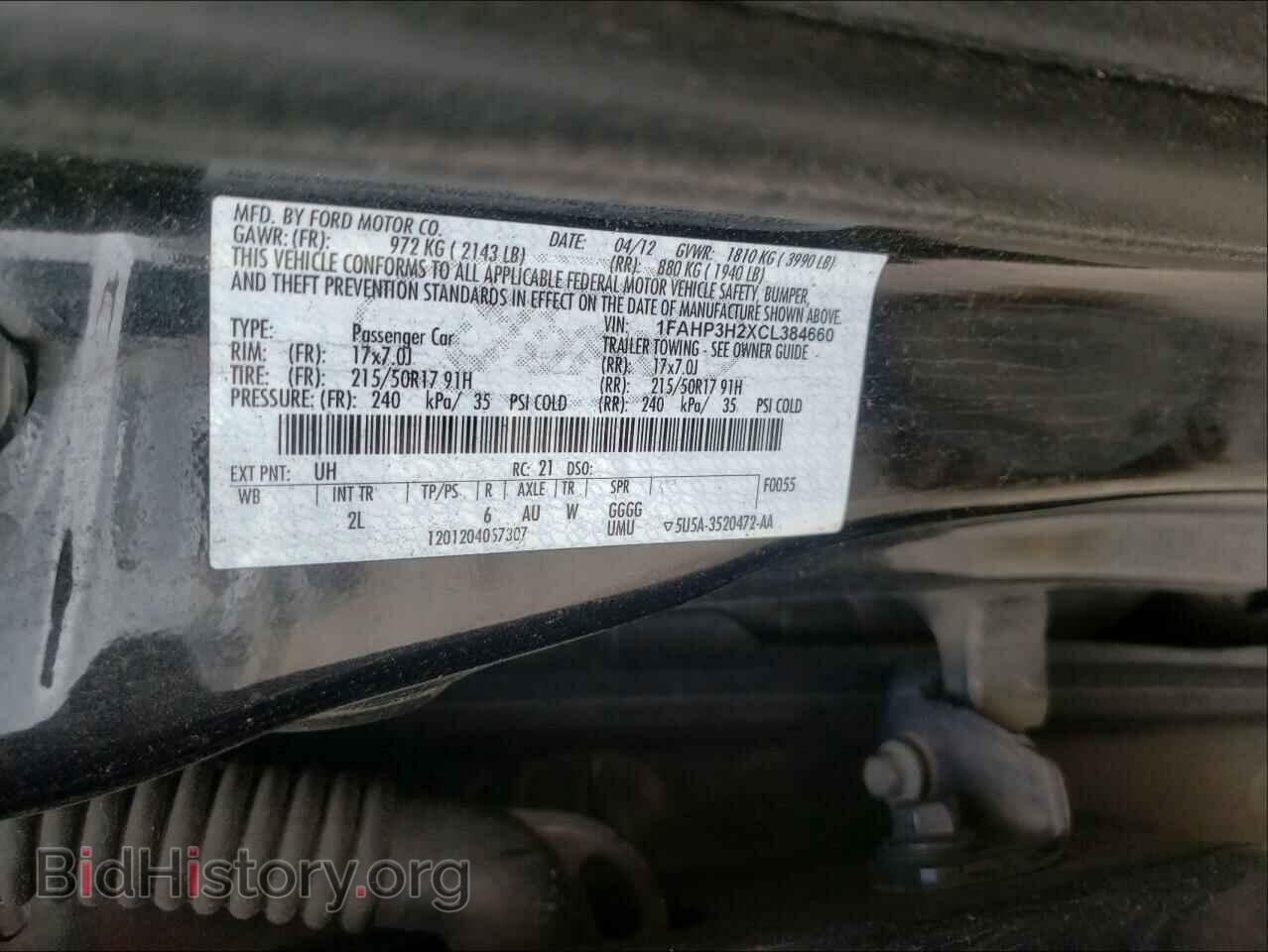 2012 FORD FOCUS - VIN: 1FAHP3H2XCL384660 - Фото 10
