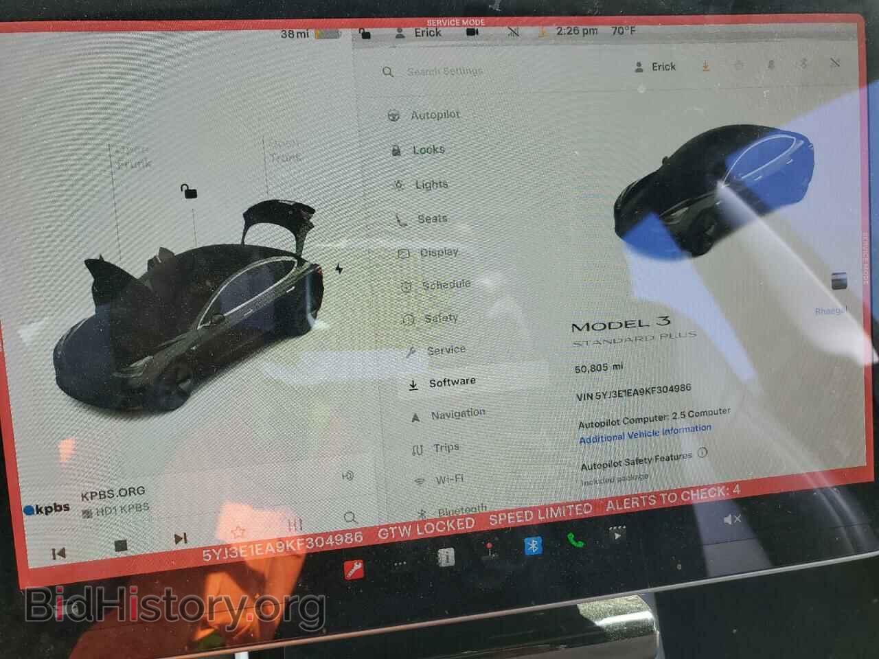 2019 TESLA MODEL 3 - VIN: 5YJ3E1EA9KF304986 - Фото 9
