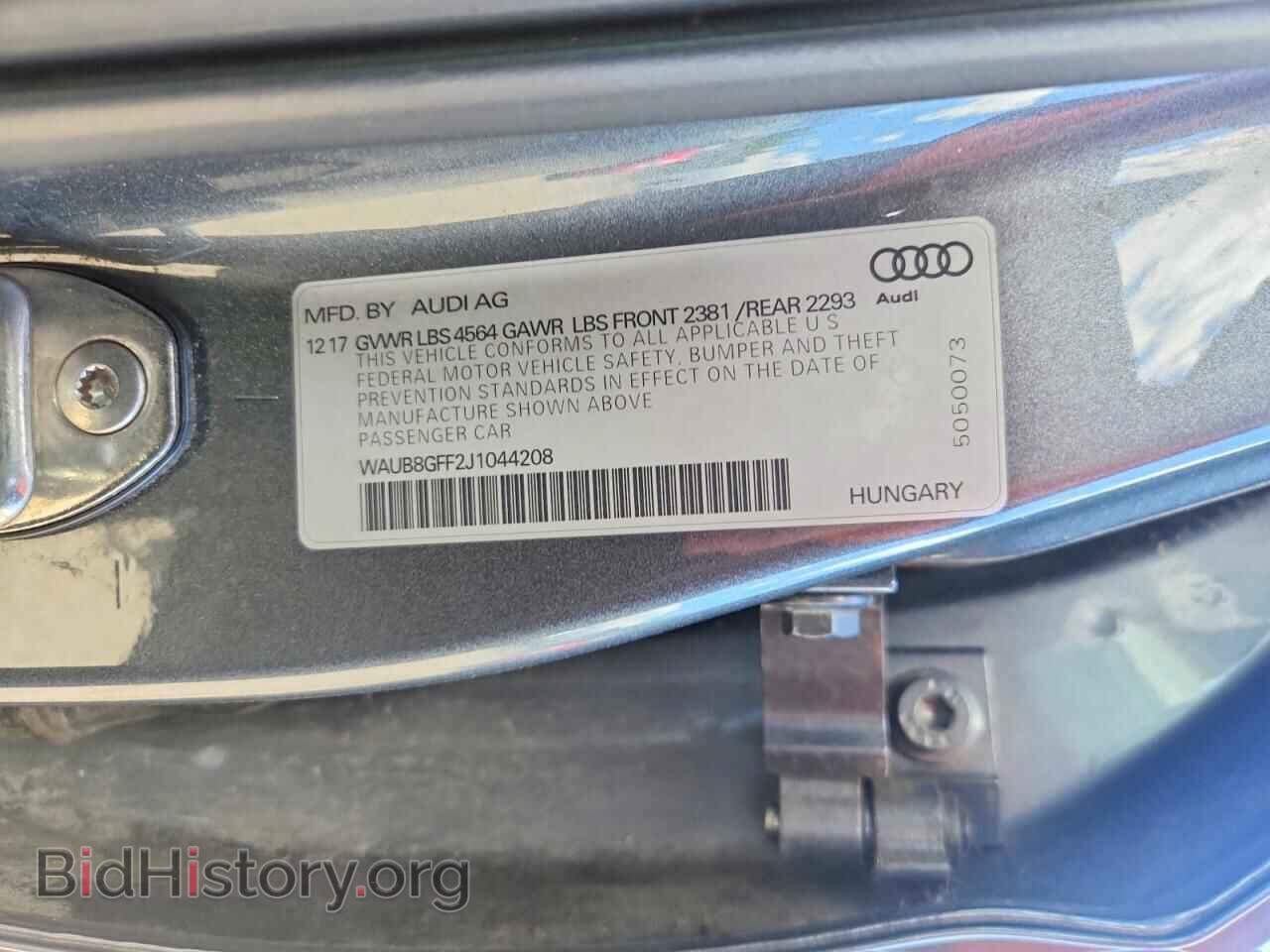 2018 AUDI A3 - VIN: WAUB8GFF2J1044208 - Фото 12