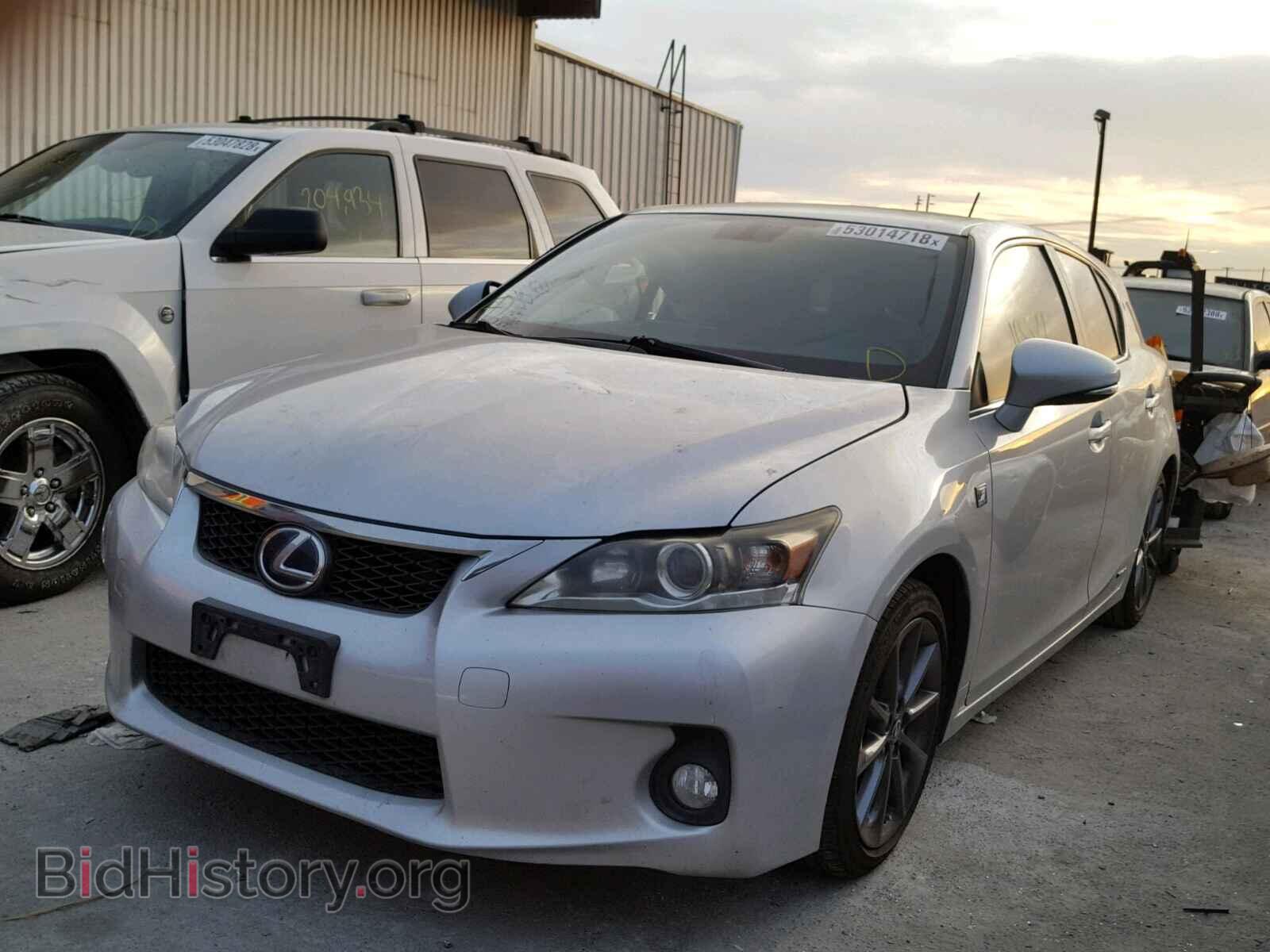 2012 LEXUS CT 200 - VIN: JTHKD5BHXC2086132 - Фото 2