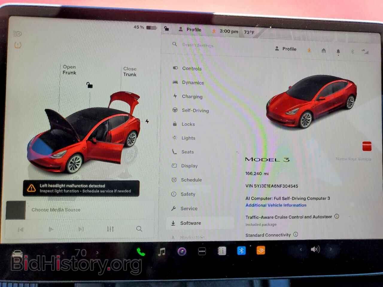 2022 TESLA MODEL 3 - VIN: 5YJ3E1EA6NF304545 - Фото 9