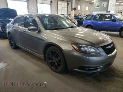 2013 Chrysler 200 200 Limite, серый — VIN 1C3CCBCG9DN737851, Copart