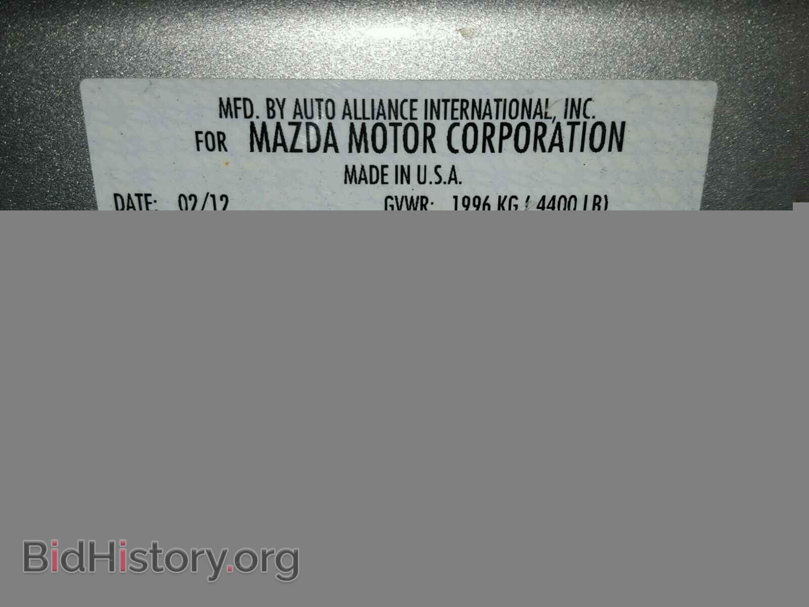 2012 MAZDA 6 - VIN: 1YVHZ8BH2C5M34819 - Фото 10