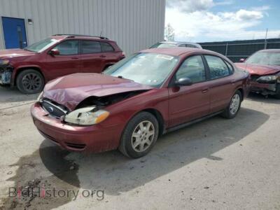 2007 Ford TAURUS SE, burgundy — VIN 1FAFP53U97A193826, Copart