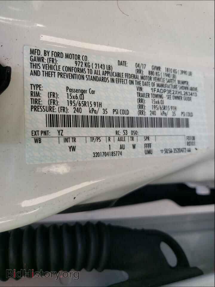 2017 FORD FOCUS - VIN: 1FADP3E2XHL263413 - Photo 10