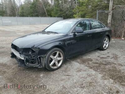 2012 Audi A4 Premium, black — VIN WAUFFCFL0CA048413, Copart