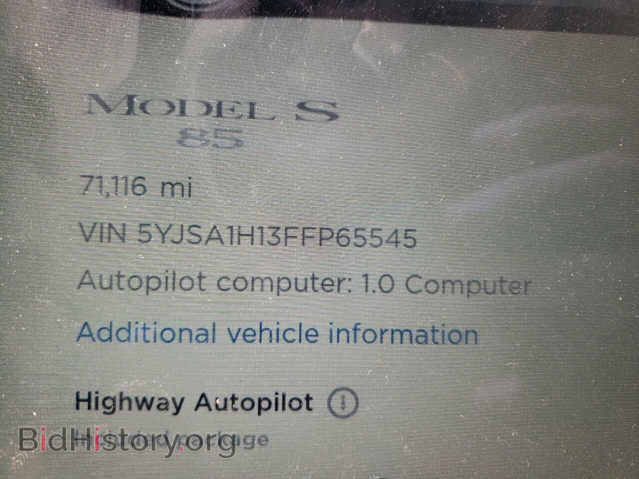 2015 TESLA MODEL S - VIN: 5YJSA1H13FFP65545 - Photo 8