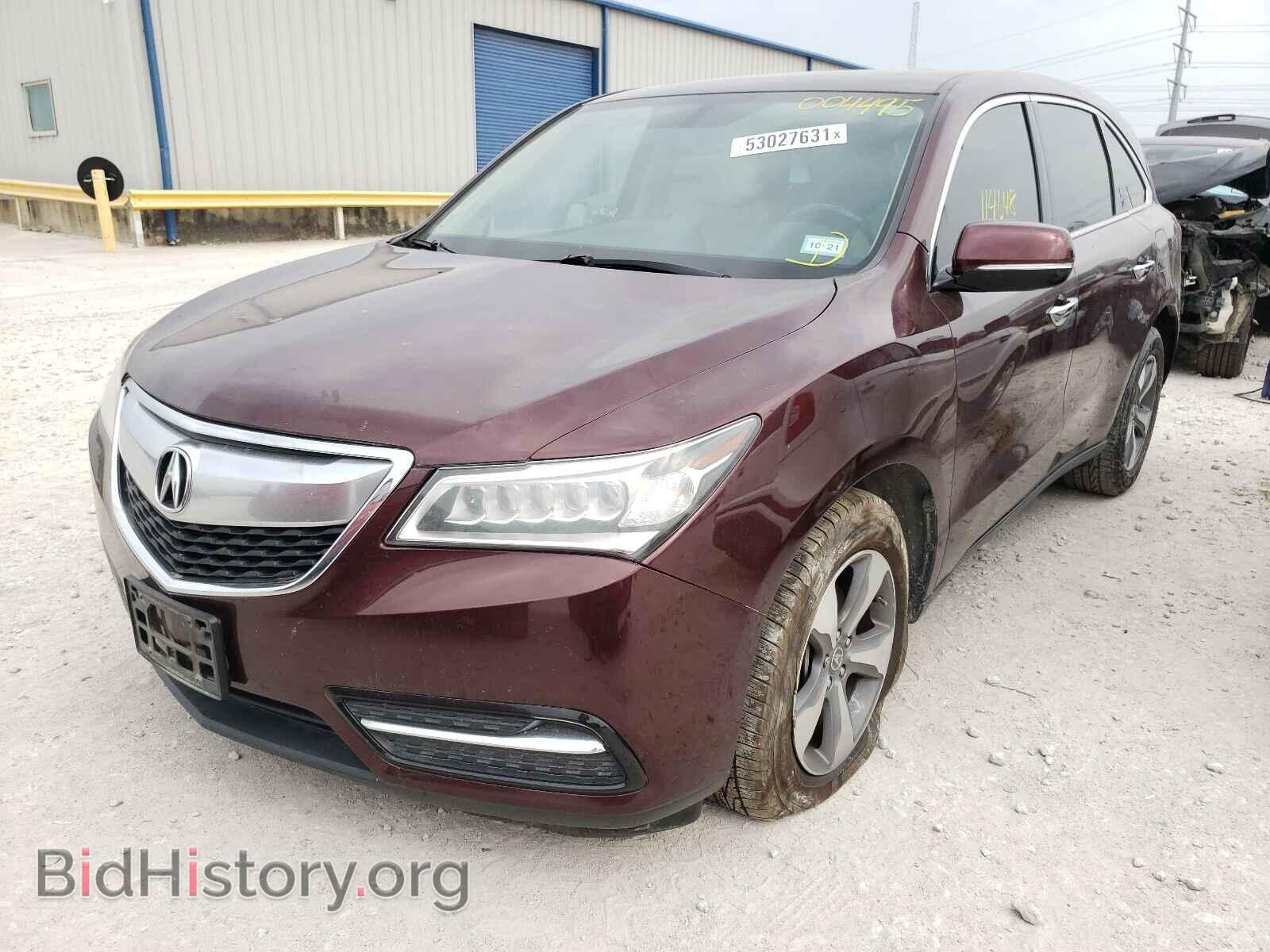 2014 ACURA MDX - VIN: 5FRYD3H28EB004495 - Фото 2