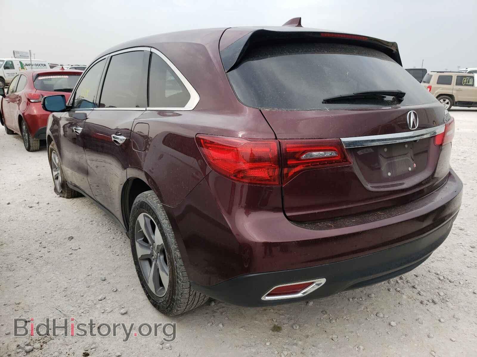 2014 ACURA MDX - VIN: 5FRYD3H28EB004495 - Фото 3
