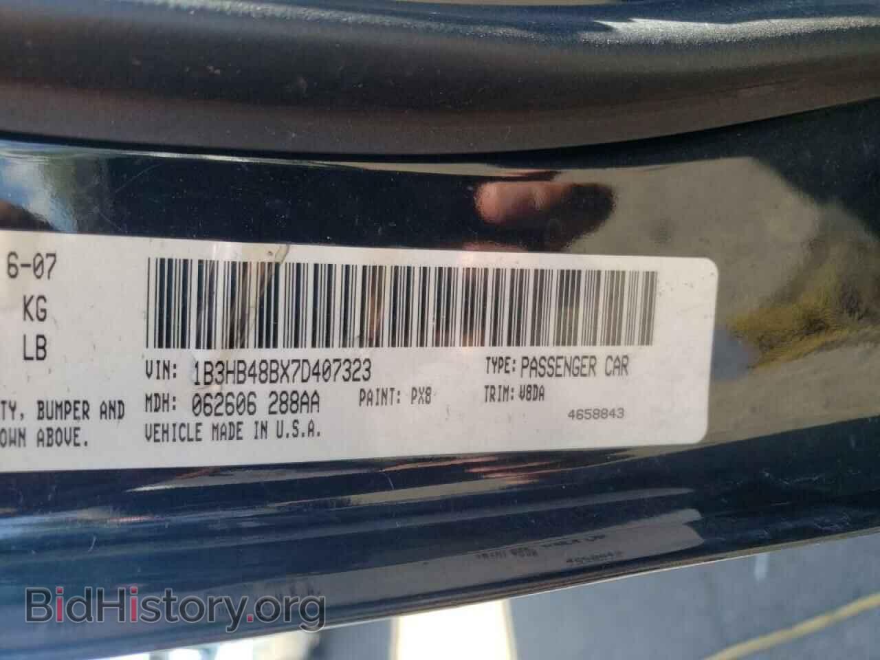2007 DODGE CALIBER - VIN: 1B3HB48BX7D407323 - Photo 10