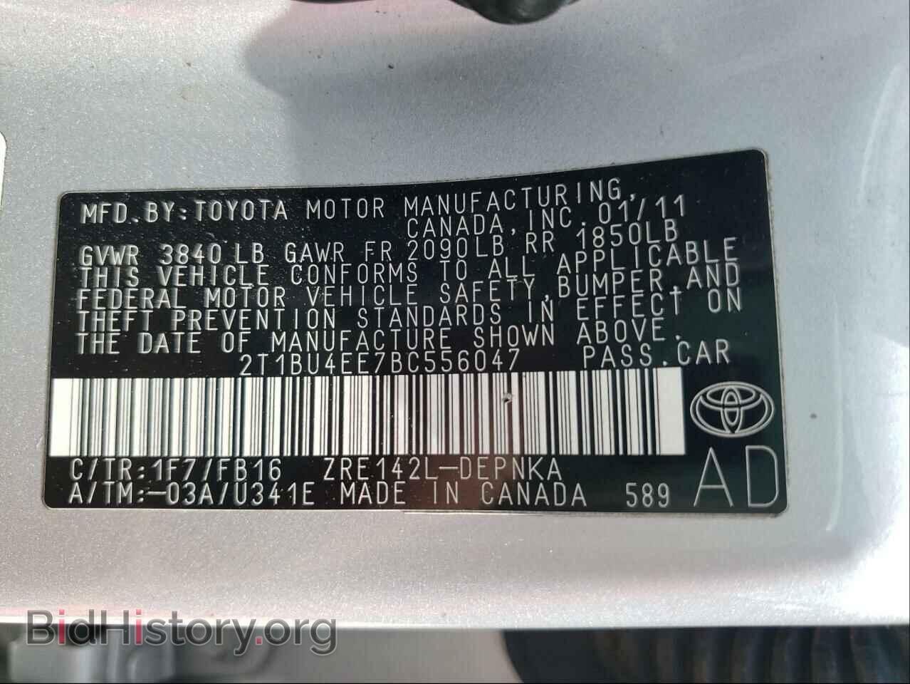 2011 TOYOTA COROLLA - VIN: 2T1BU4EE7BC556047 - Photo 10