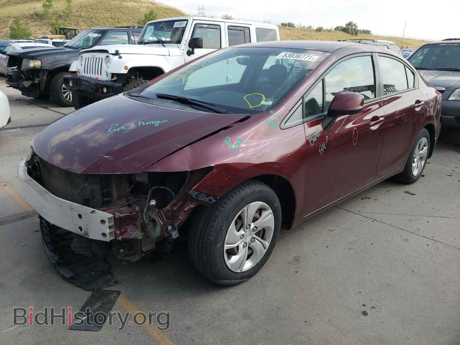 2013 HONDA CIVIC - VIN: 19XFB2E50DE024963 - Фото 2