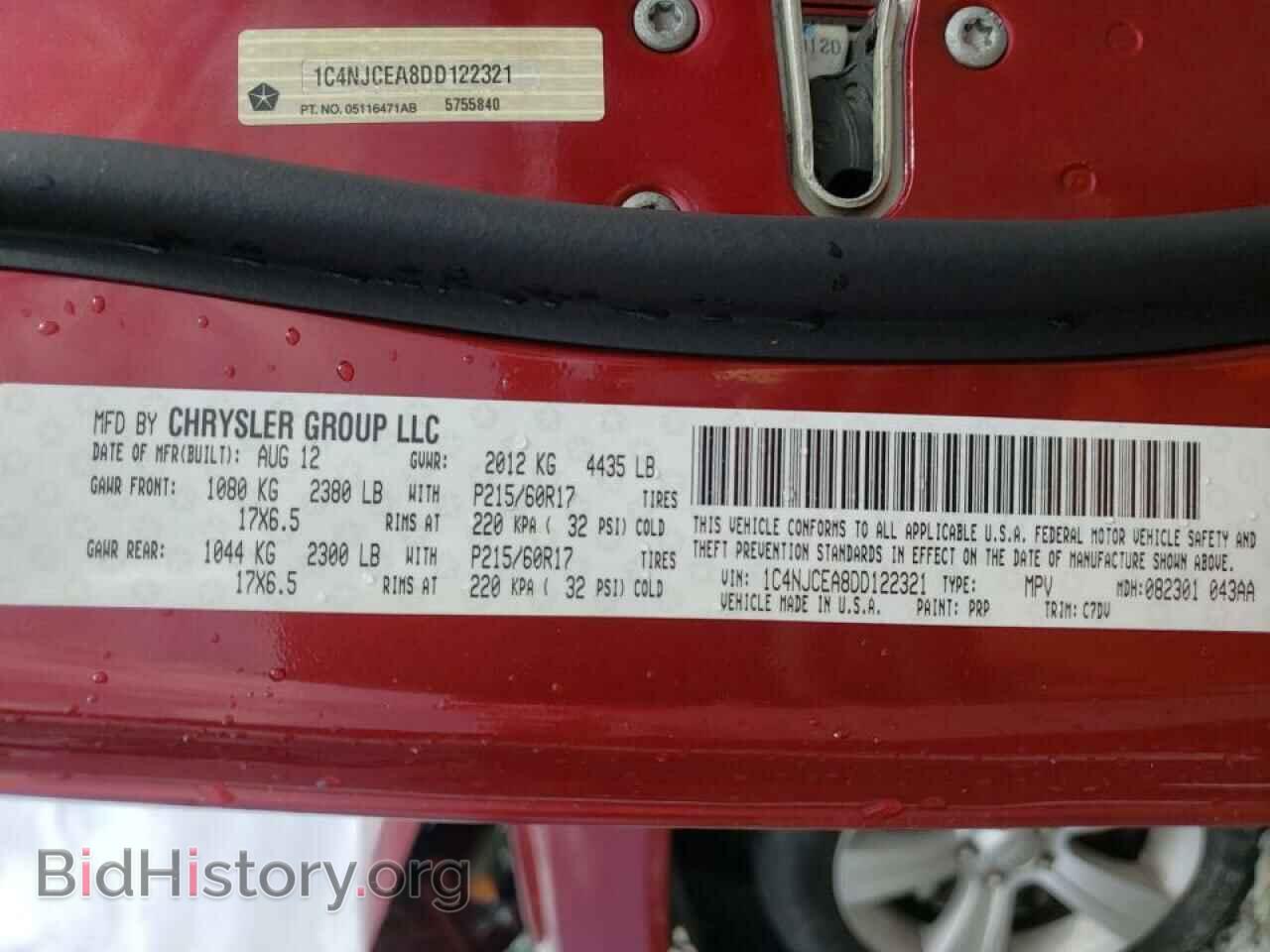 2013 JEEP COMPASS - VIN: 1C4NJCEA8DD122321 - Photo 10