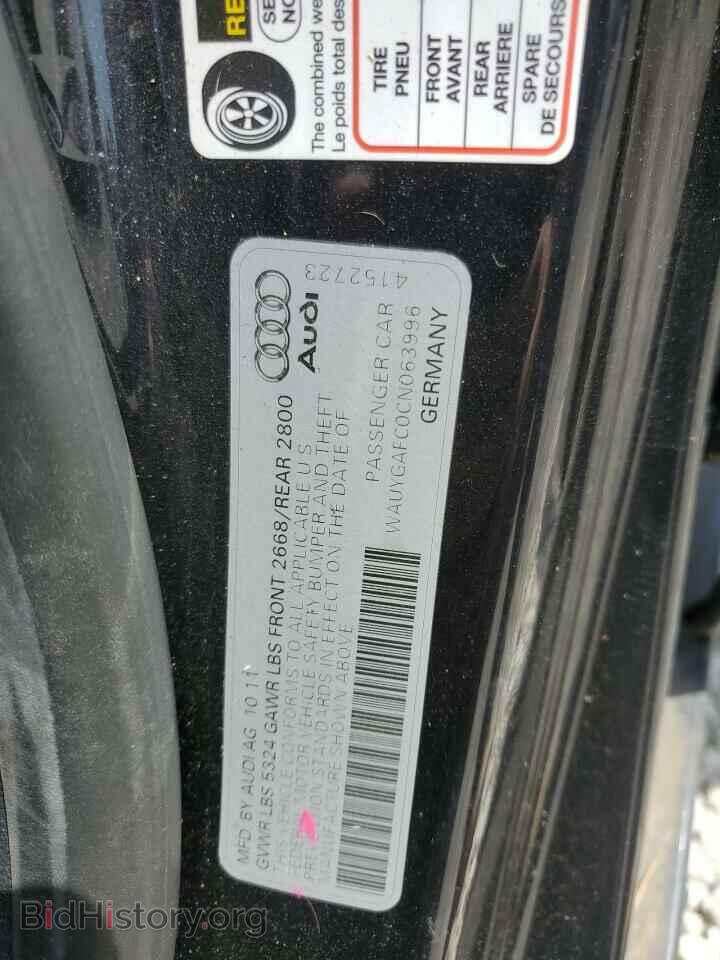 2012 AUDI A7 - VIN: WAUYGAFC0CN063996 - Photo 12