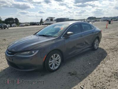 2016 Chrysler 200 LX, серый — VIN 1C3CCCFB5GN173836, Copart