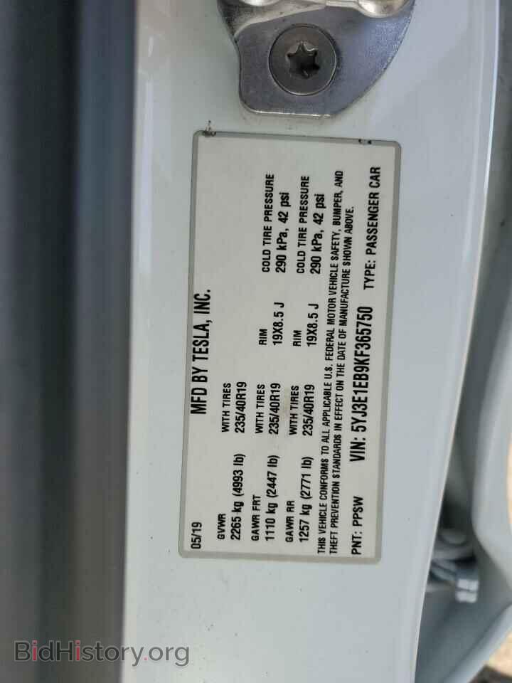 2019 TESLA MODEL 3 - VIN: 5YJ3E1EB9KF365750 - Photo 12
