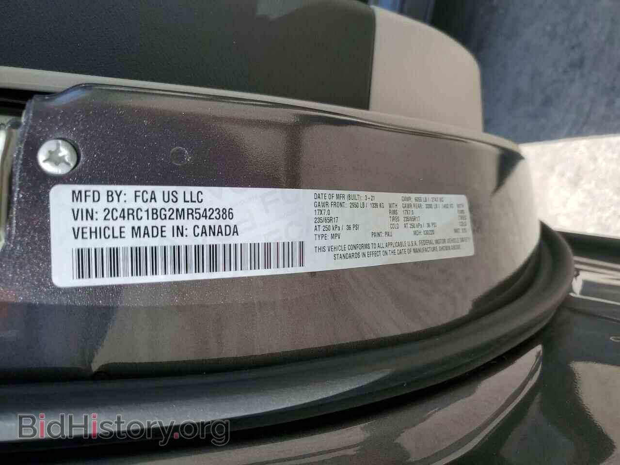 2021 CHRYSLER PACIFICA - VIN: 2C4RC1BG2MR542386 - Photo 13