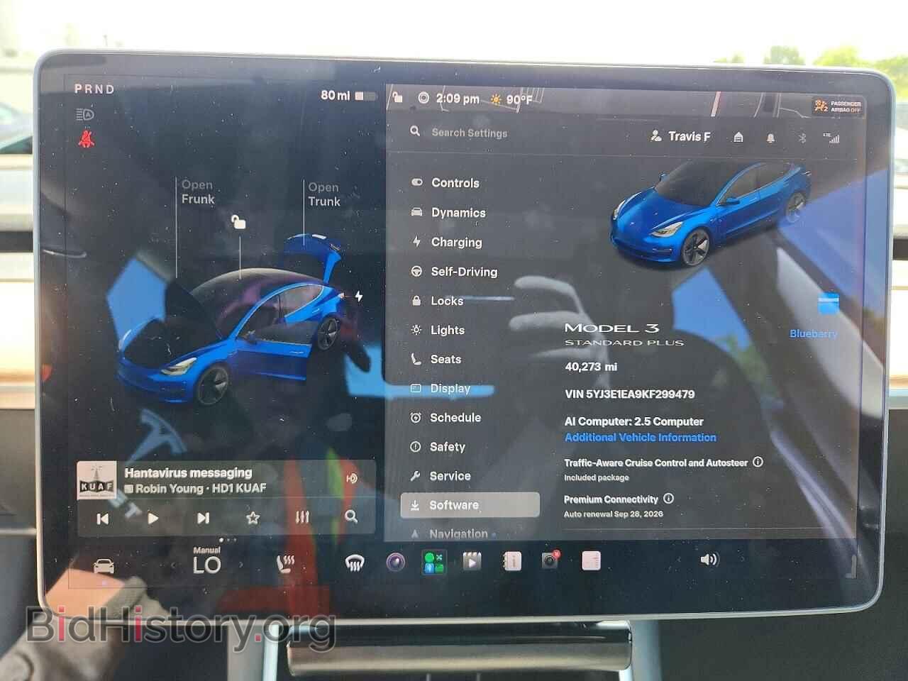 2019 TESLA MODEL 3 - VIN: 5YJ3E1EA9KF299479 - Photo 9
