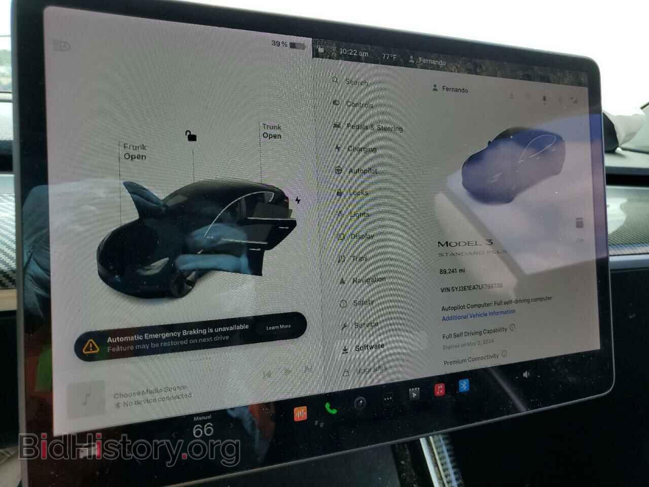 2020 TESLA MODEL 3 - VIN: 5YJ3E1EA7LF799738 - Фото 9