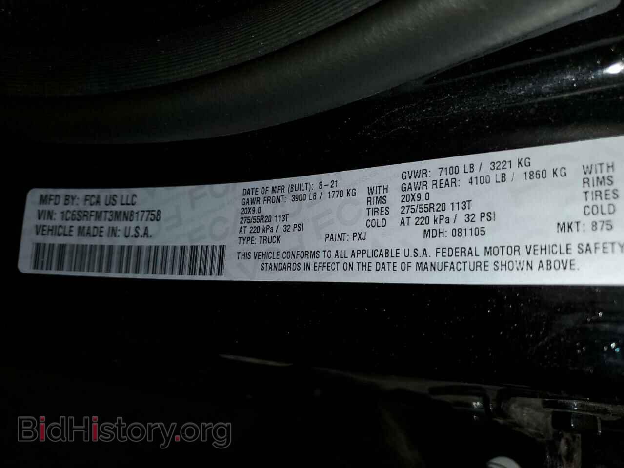 2021 RAM 1500 - VIN: 1C6SRFMT3MN817758 - Фото 10