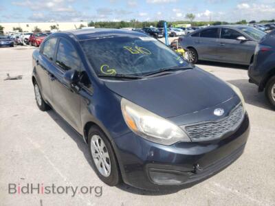 2014 Kia RIO RIO LX, blue — VIN KNADM4A37E6347655, Copart