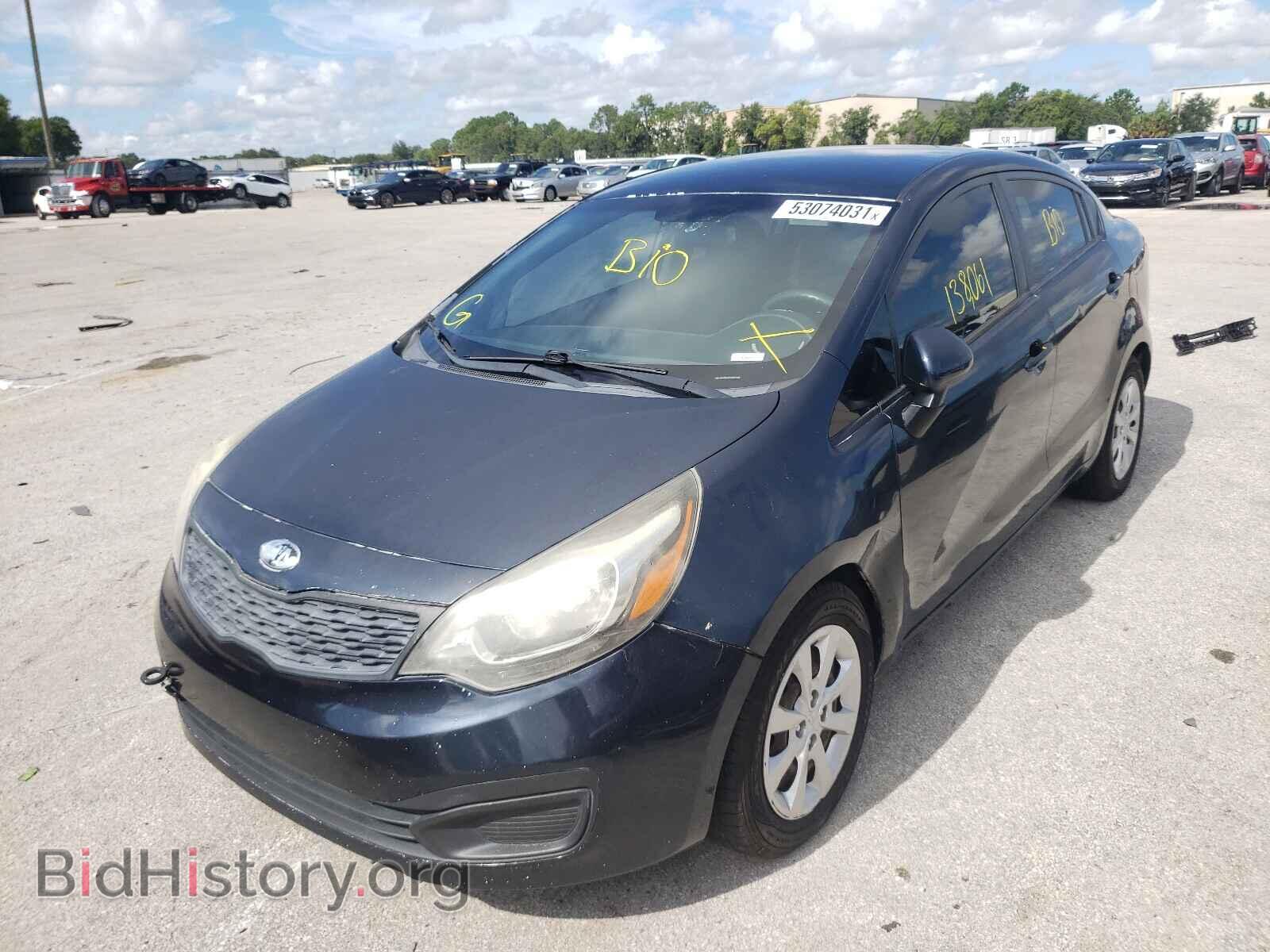2014 KIA RIO - VIN: KNADM4A37E6347655 - Фото 2