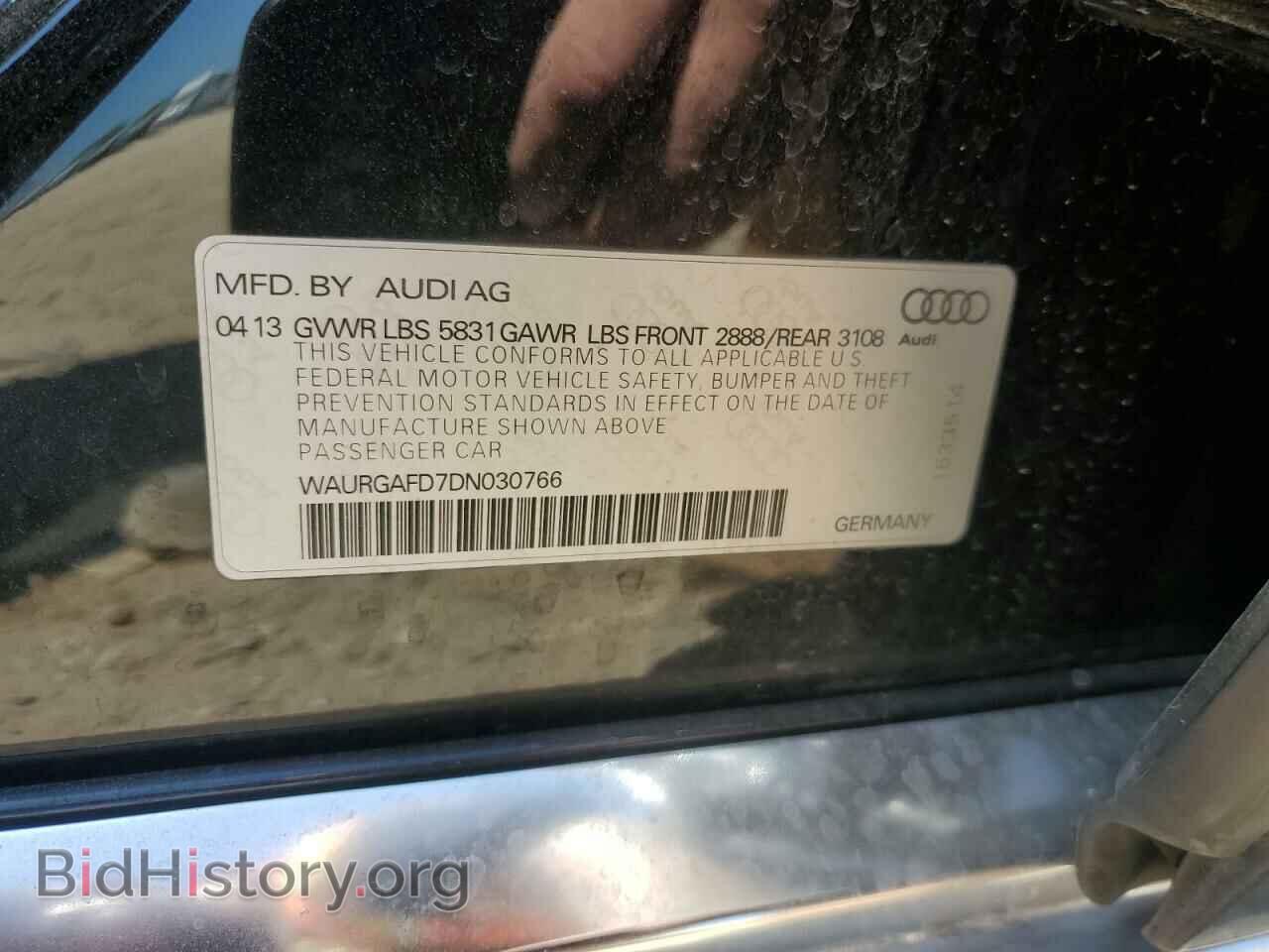 2013 AUDI A8 - VIN: WAURGAFD7DN030766 - Фото 13