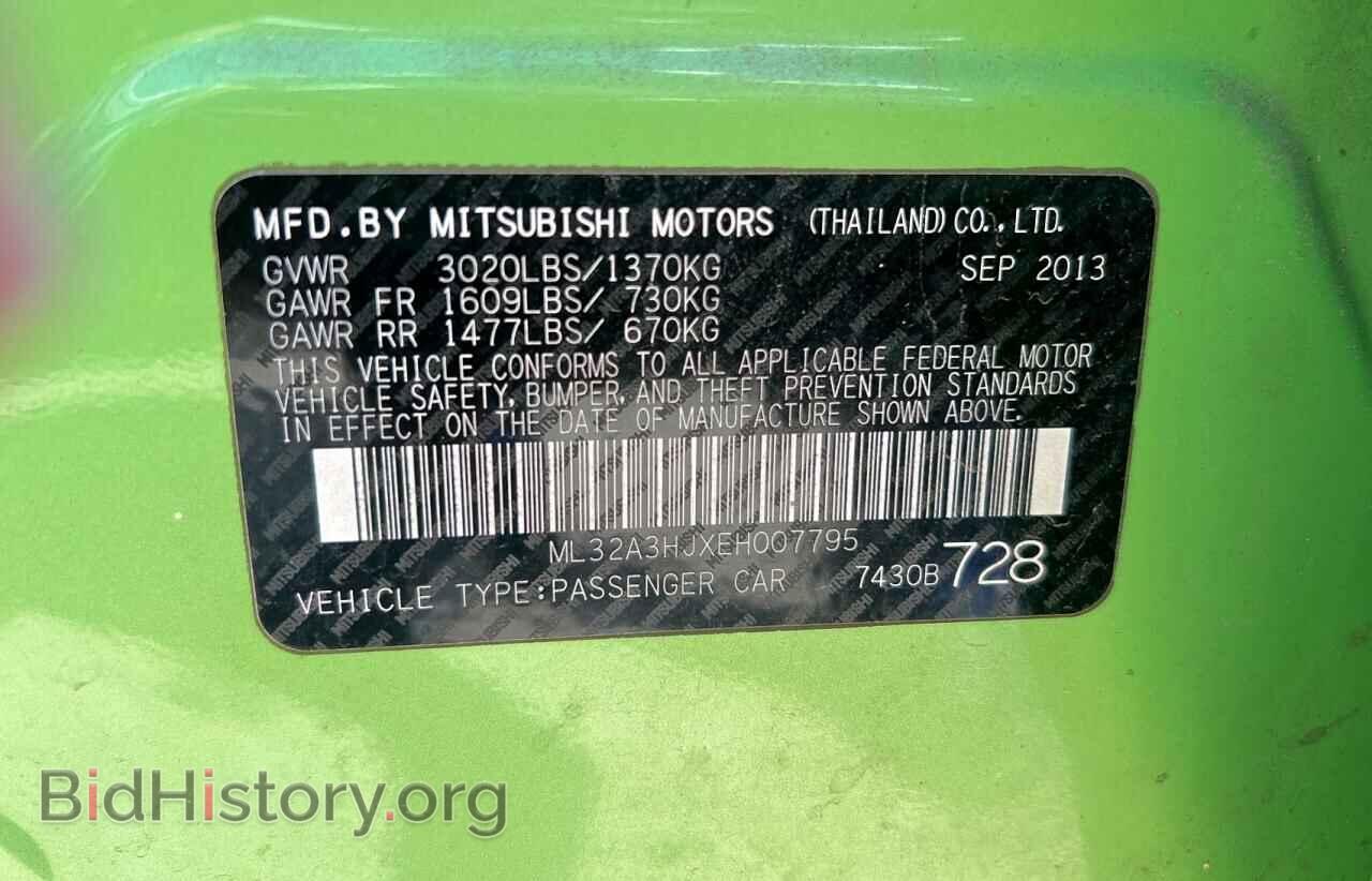 2014 MITSUBISHI MIRAGE - VIN: ML32A3HJXEH007795 - Фото 10