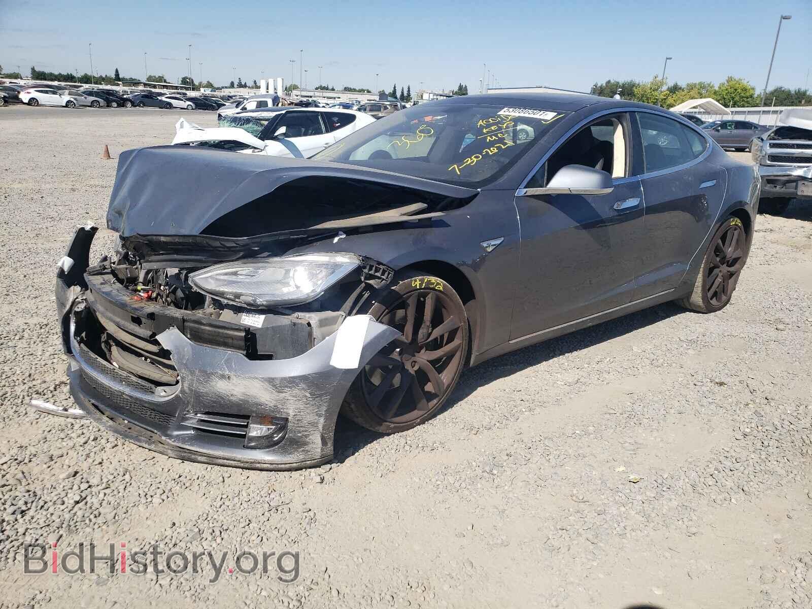 2014 TESLA MODEL S - VIN: 5YJSA1S18EFP44827 - Photo 2