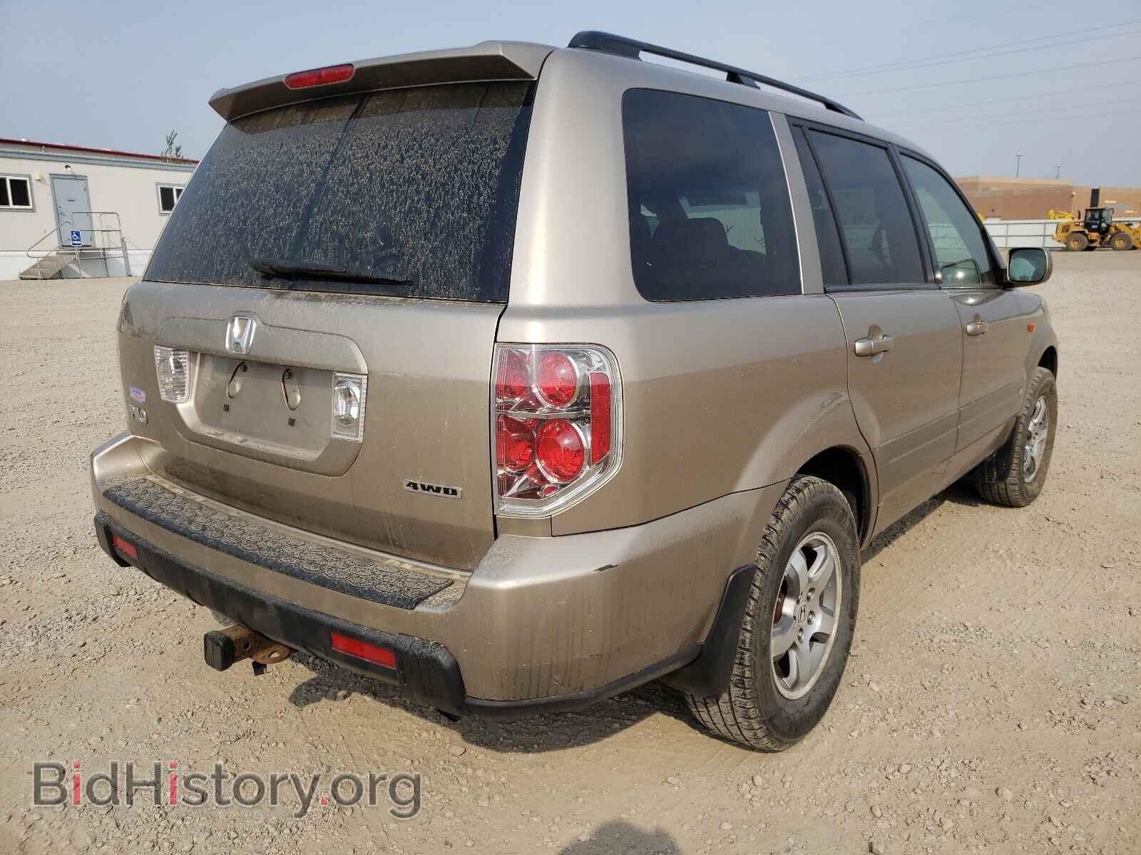 2007 HONDA PILOT - VIN: 2HKYF18667H524055 - Фото 4