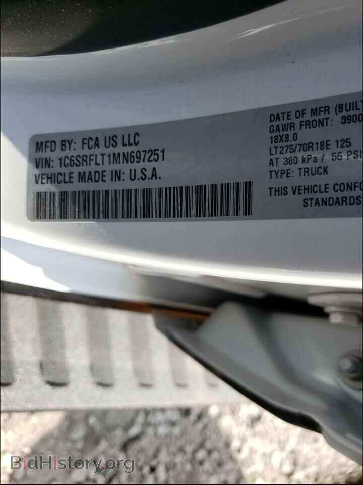 2021 RAM 1500 - VIN: 1C6SRFLT1MN697251 - Фото 10
