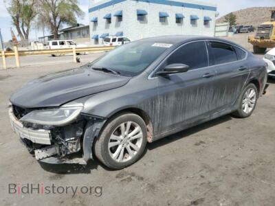 2015 Chrysler 200 Limited, серый — VIN 1C3CCCAB8FN700841, Copart