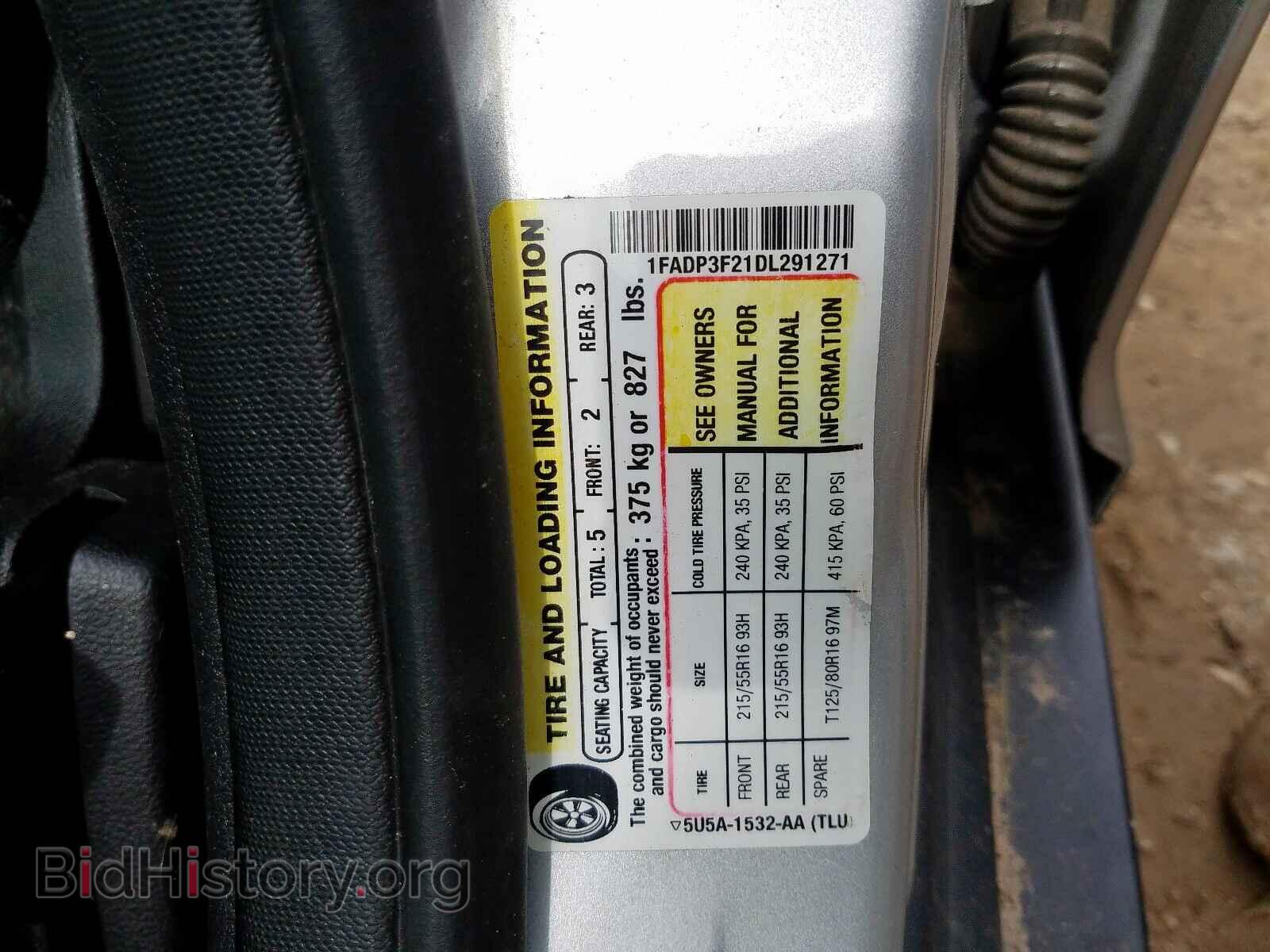 2013 FORD FOCUS SE - VIN: 1FADP3F21DL291271 - Фото 10