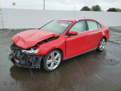 2015 Volkswagen JETTA GLI, red — VIN 3VW5T7AJ5FM334301, Copart
