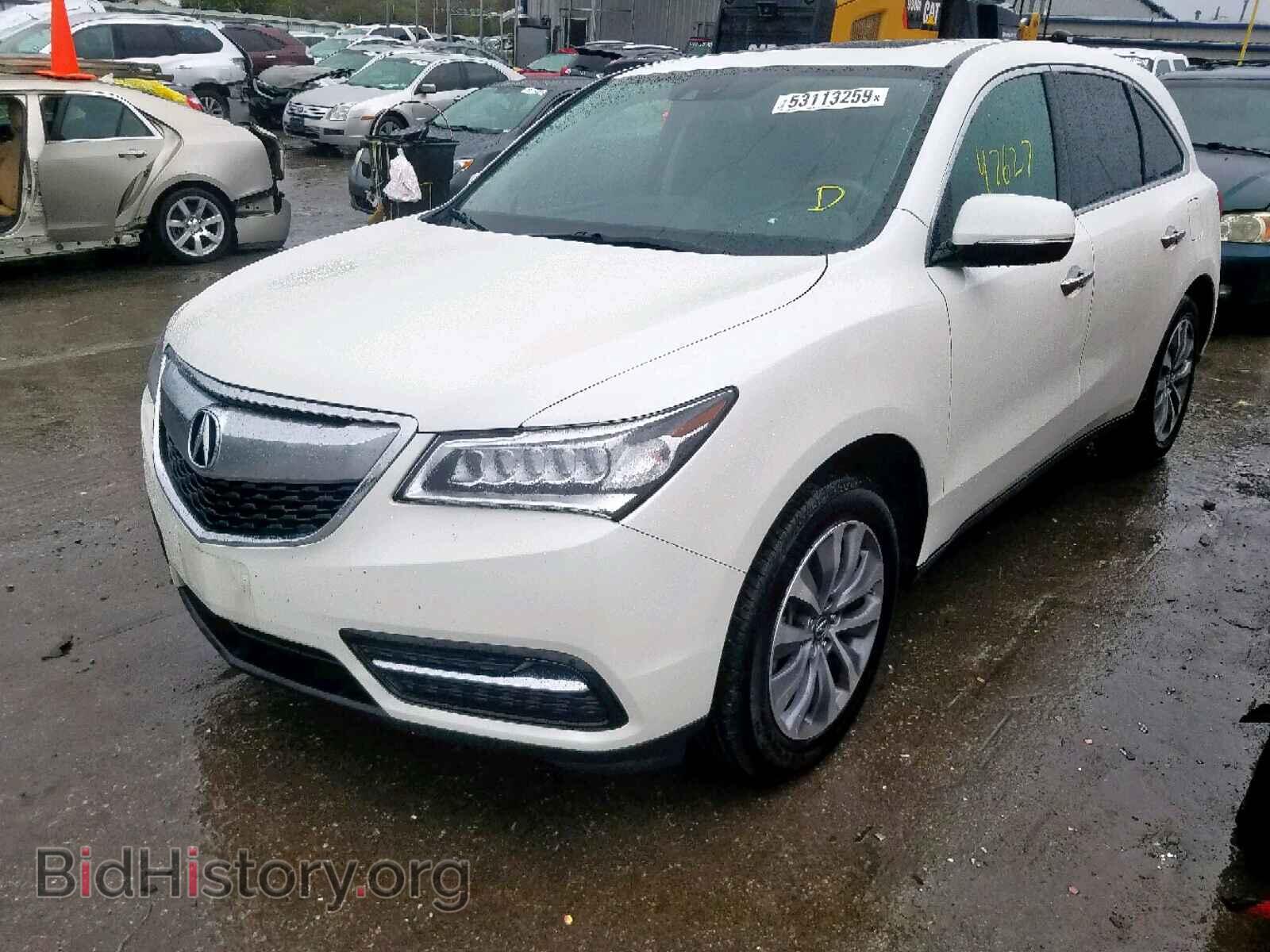 2014 ACURA MDX - VIN: 5FRYD4H46EB043884 - Фото 2