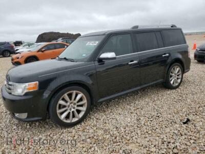 2012 Ford FLEX Limited, черный — VIN 2FMHK6DT3CBD18617, Copart