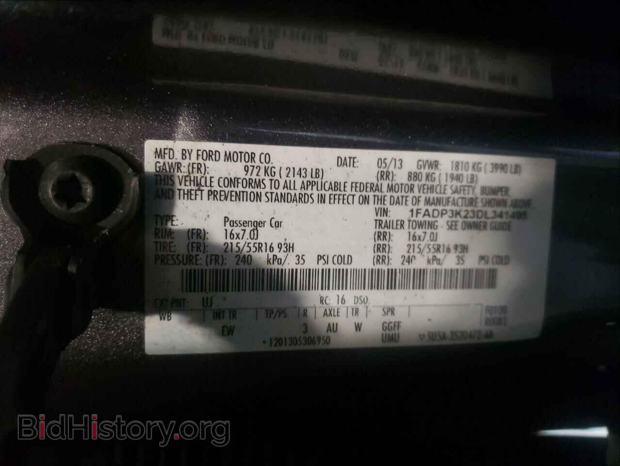 2013 FORD FOCUS - VIN: 1FADP3K23DL341495 - Photo 10