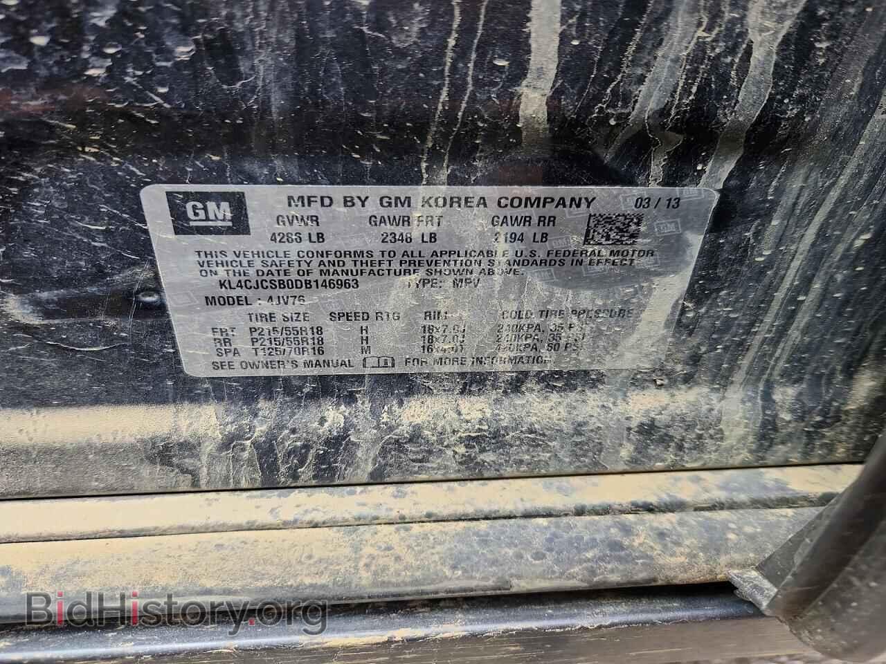 2013 BUICK ENCORE - VIN: KL4CJCSB0DB146963 - Photo 14