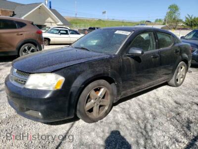 2011 Dodge AVENGER LUX, черный — VIN 1B3BD2FG4BN524384, Copart