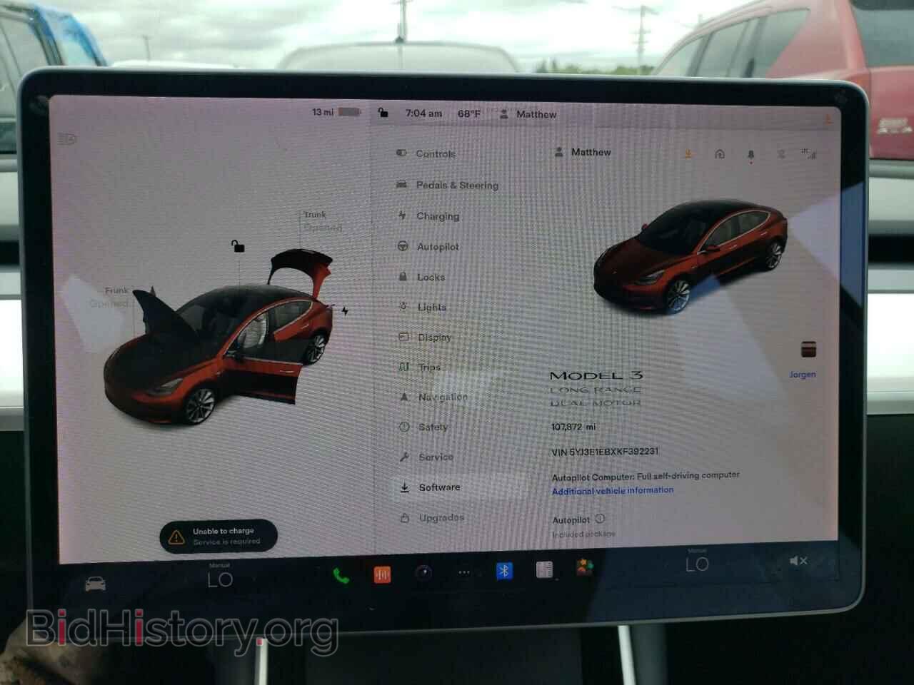 2019 TESLA MODEL 3 - VIN: 5YJ3E1EBXKF392231 - Фото 9