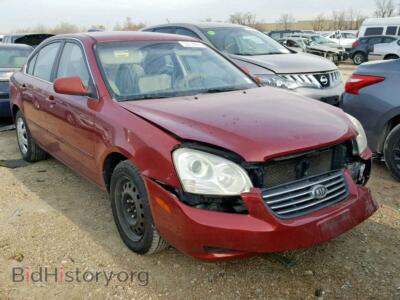 2007 Kia OPTIMA Optima LX, красный — VIN KNAGE123075132909, Copart